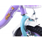 Detský bicykel 14" Royal Baby Chipmunk MM CM14-2 fialovo-biely 